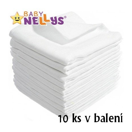 Kvalitní bavlněné pleny Baby Nellys - TETRA BASIC 60x80cm, 10 ks v bal.