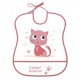 Canpol Babies Plastový bryndák s kapsičkou Cute Animals - Kočička