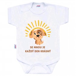 Body s potiskem New Baby SE MNOU JE KAŽDÝ DEN KRÁSNÝ