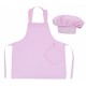 Kuchařská sada Junior MasterChef - zástěra + čepice + rukavice, růžová/bílé tečky
