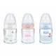 Skleněná kojenecká láhev NUK First Choice 120 ml růžová
