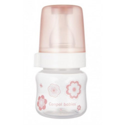 Canpol babies lahvička se širokým hrdlem New born Baby, 60ml - růžová