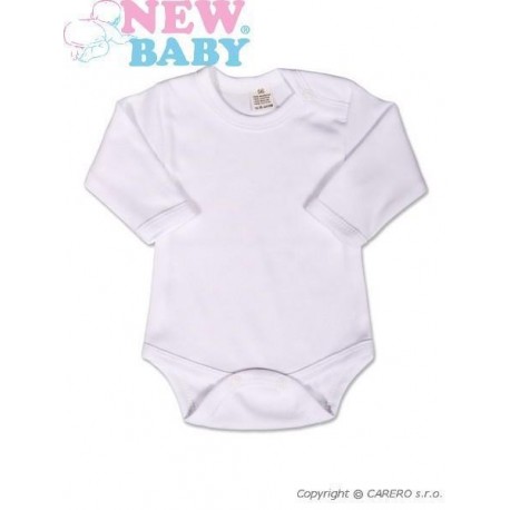Body dlouhý rukáv New Baby - bílé