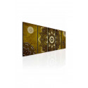 InSmile Obraz kouzelná mandala zlatá 150x60