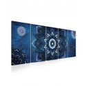 InSmile Obraz kouzelná mandala modrá 150x60