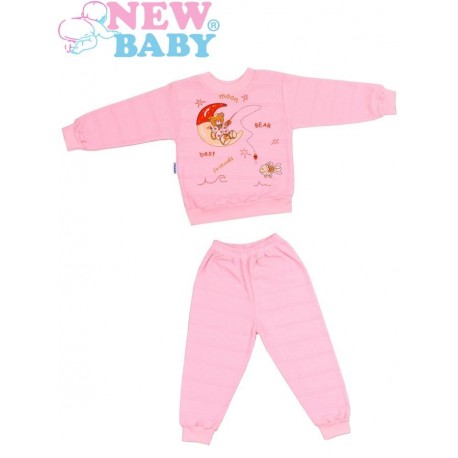 Dětské froté pyžamo New Baby růžové