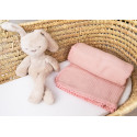 Baby Nellys Luxusní jednovrstvá mušelínová dětská deka, 75 x 100 cm, pudrová, meruňková