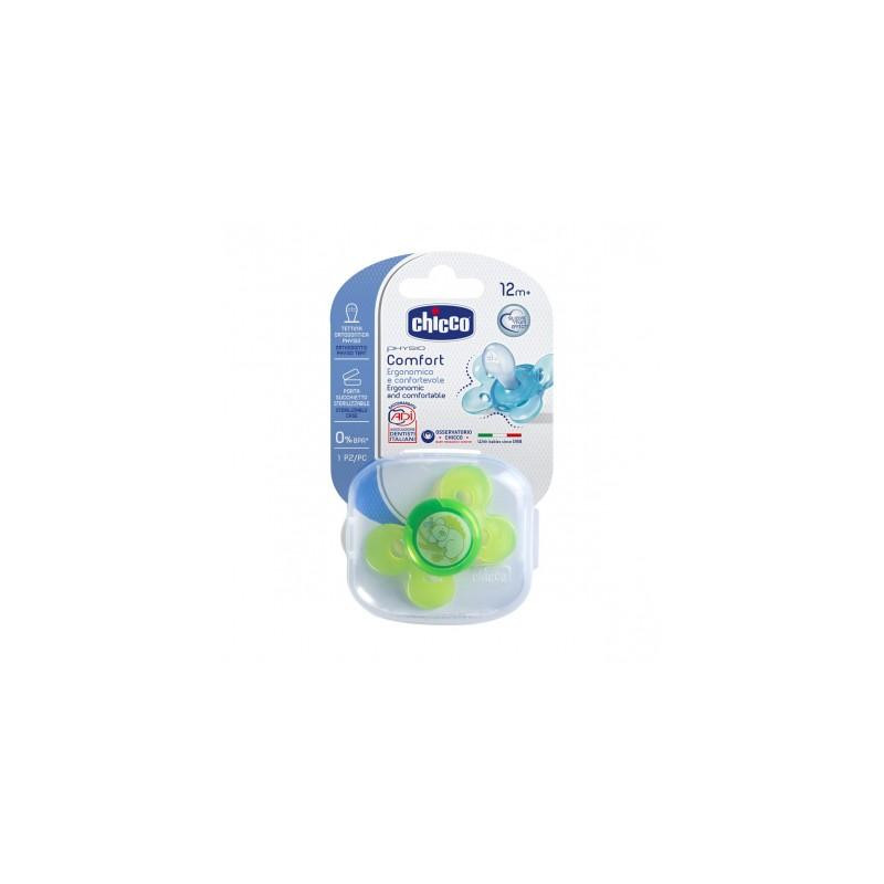 Chicco Dudlik Silikonovy Physio Comfort 12m 1ks 3jahudky Cz