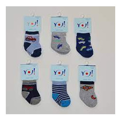 Dětské froté ponožky, YO BABY, chlapecké velikost 0-3 měsíce