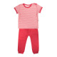 Bavlněné pyžamko Mamatti Love Girl - krátký rukáv - červené, vel. 86