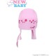 Letní dětská čepička-šátek New Baby Gorgeous světle růžová