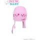 Letní dětská čepička-šátek New Baby Gorgeous světle růžová