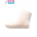 Kojenecké bavlněné ponožky New Baby bílé