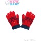 Dětské zimní froté rukavičky New Baby červené