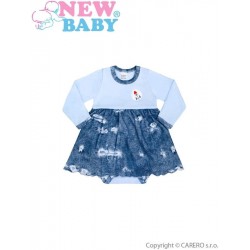 Kojenecké body se sukýnkou New Baby Light Jeansbaby modré