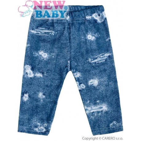 Kojenecké bavlněné legíny New Baby Light Jeansbaby modré