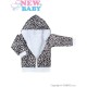 Kojenecká mikinka s kapucí New Baby Leopardík hnědá