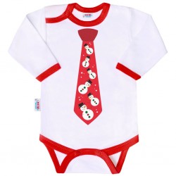 Body s potiskem New Baby s kravatou