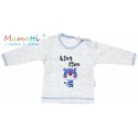 Tričko/košilka dlouhý rukáv Mamatti - LION -šedý melírek