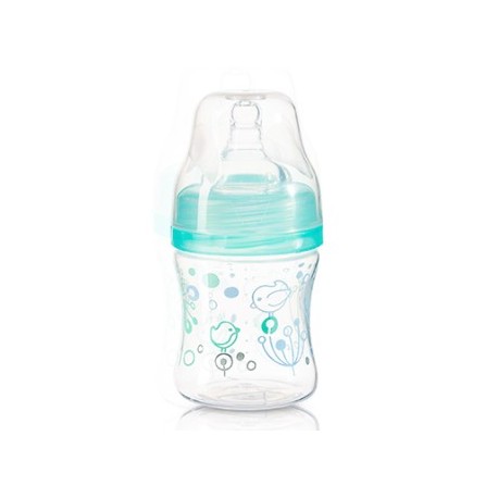 Antikoliková lahvička se širokým hrdlem Baby Ono - tyrkysová 120 ml