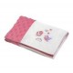BabyOno Luxusní dečka Patchwork minky - smetanová/růžová