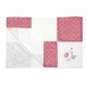 BabyOno Luxusní dečka Patchwork minky - smetanová/růžová