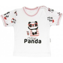 Mamatti Bavlněné tričko Panda - krátký rukáv, roz. 80