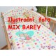 Povlečení do postýlky MIX VZORŮ-výprodej 2 dílné ,120x90 + 70x90